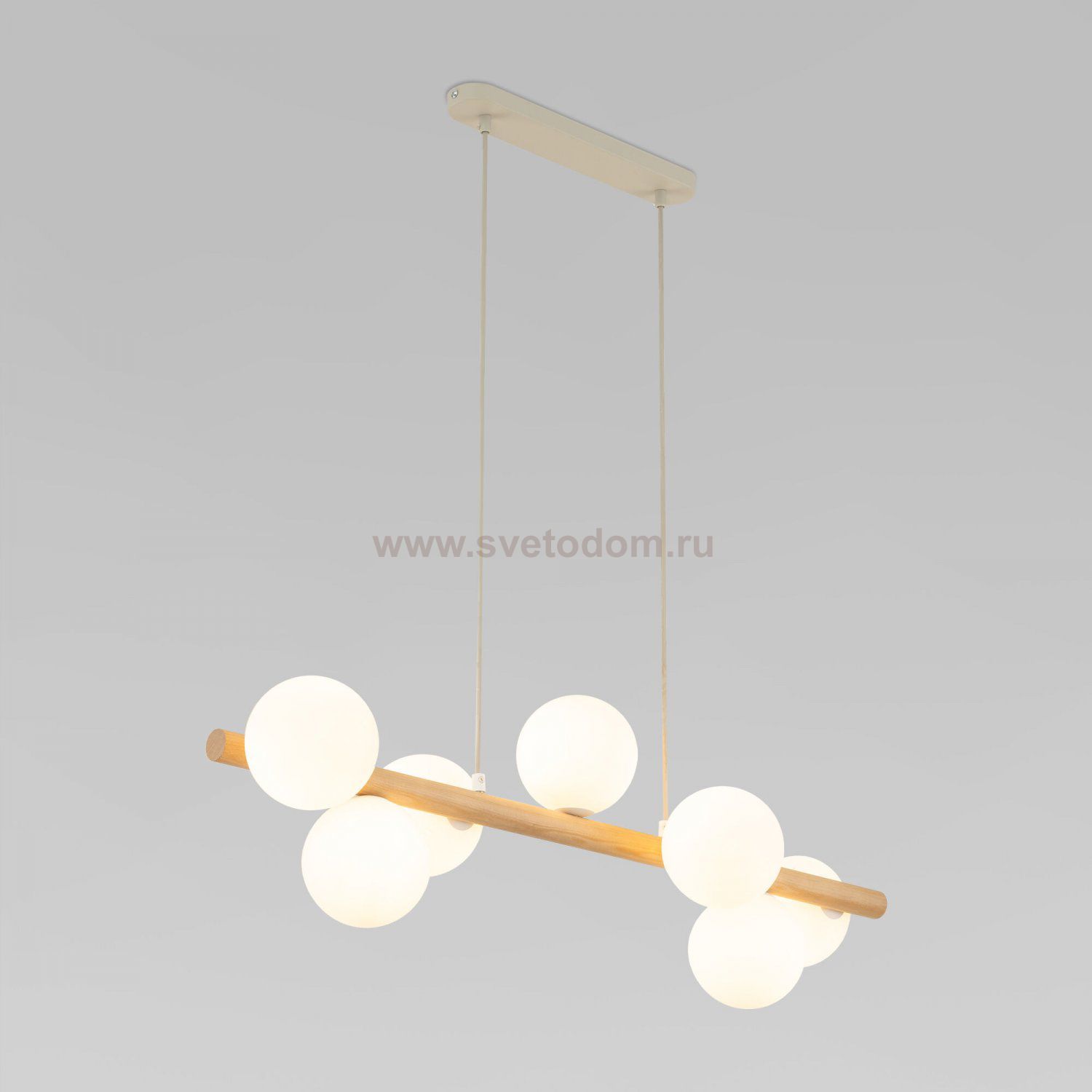 Подвесной светильник со стеклянными плафонами 5905 Estera Wood TK Lighting