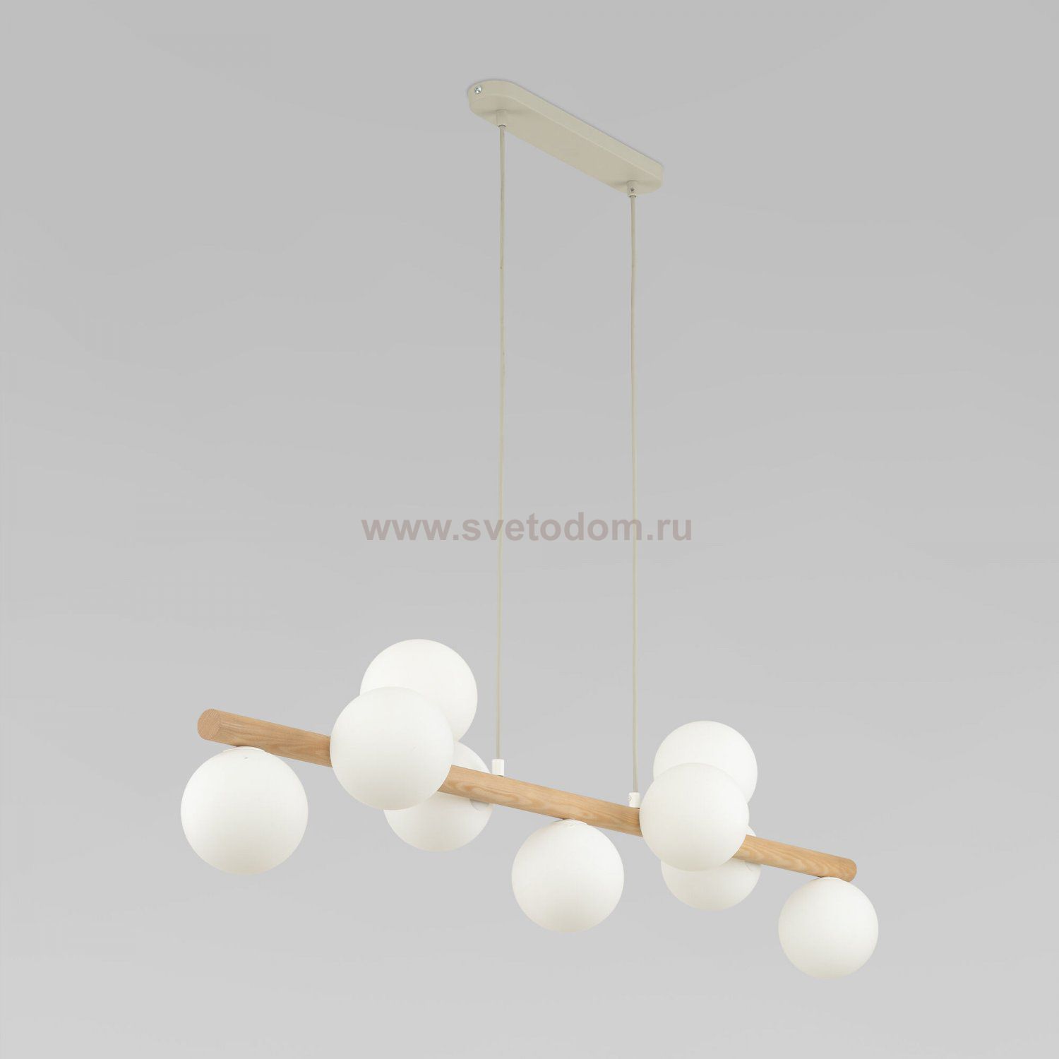 Подвесной светильник со стеклянными плафонами 5906 Estera Wood TK Lighting