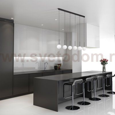 Подвесной светильник со стеклянными плафонами 4504 Martin TK Lighting