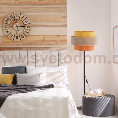 Напольный светильник с тканевым абажуром 6451 TK Lighting