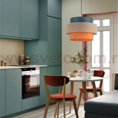 Подвесной светильник с тканевым рассеивателем 2758 Trio TK Lighting