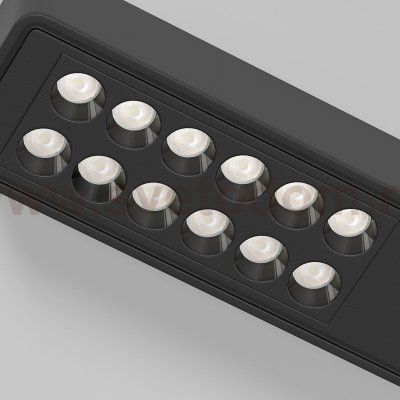 Светильник потолочный светодиодный Tend 9W 4000K черный 25114/LED Elektrostandard