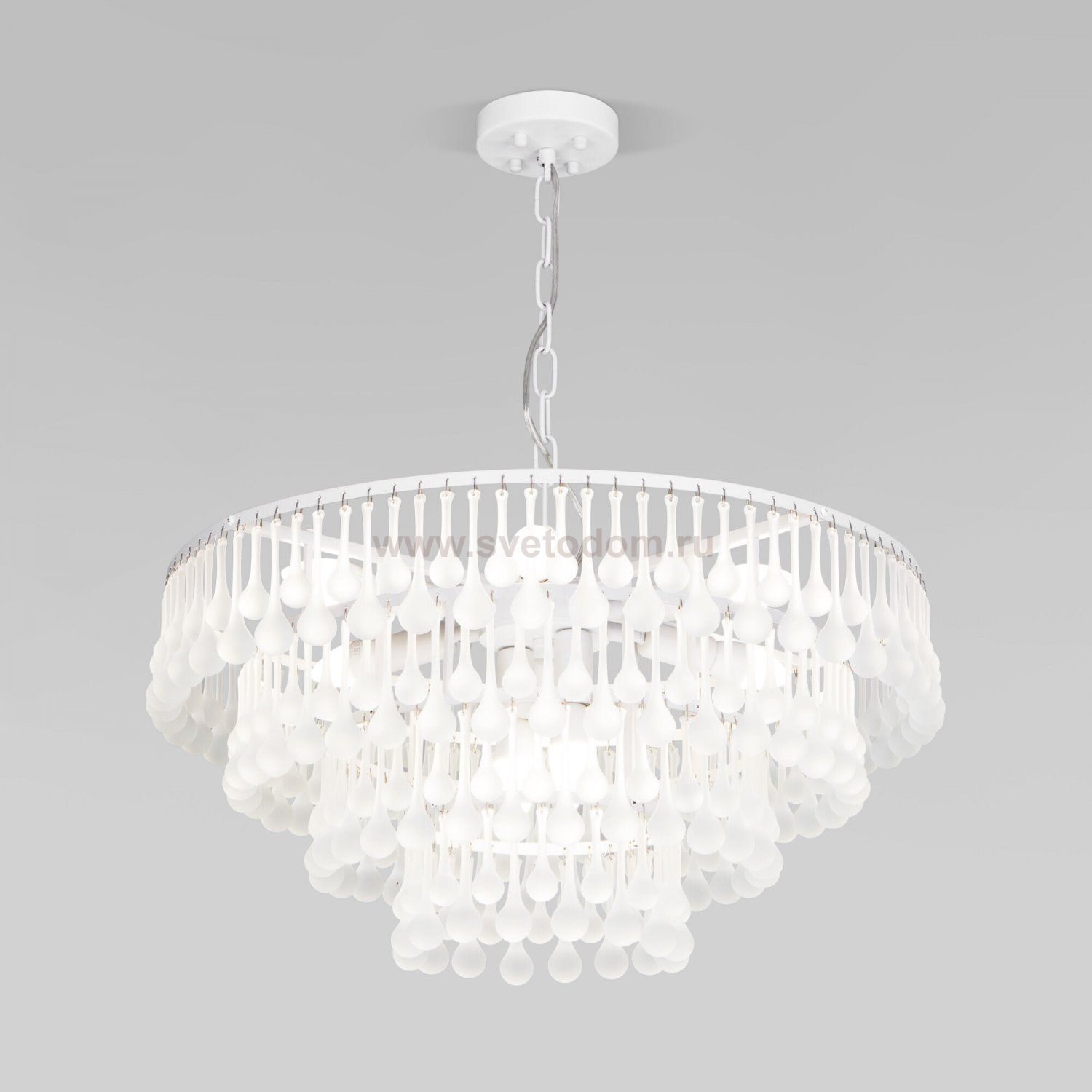 Подвесная люстра со стеклянными подвесками 476/8 Bogate's