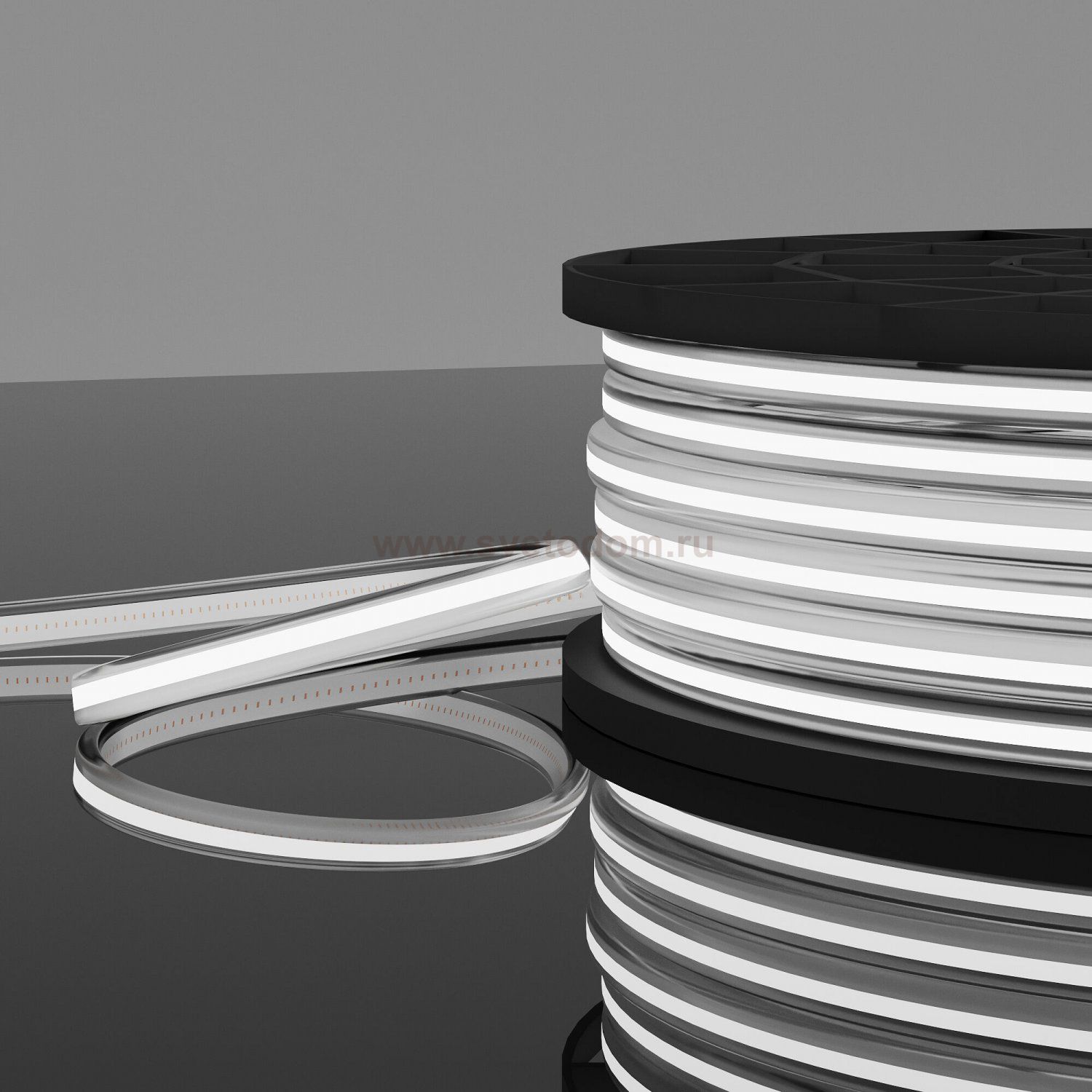 Лента светодиодная Лента светодиодная 220V 9,3W 288Led COB IP65 6500 холодный белый, 50 м Elektrostandard