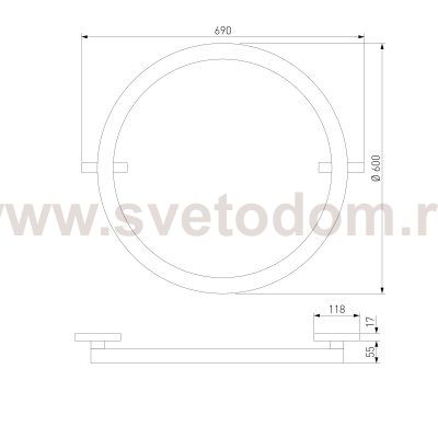 Slim Magnetic Трековый светильник 26W 4000K Most чёрный 85523/01 Elektrostandard