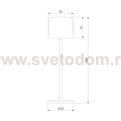 Светильник светодиодный настольный Bitty черный TL70260 Elektrostandard