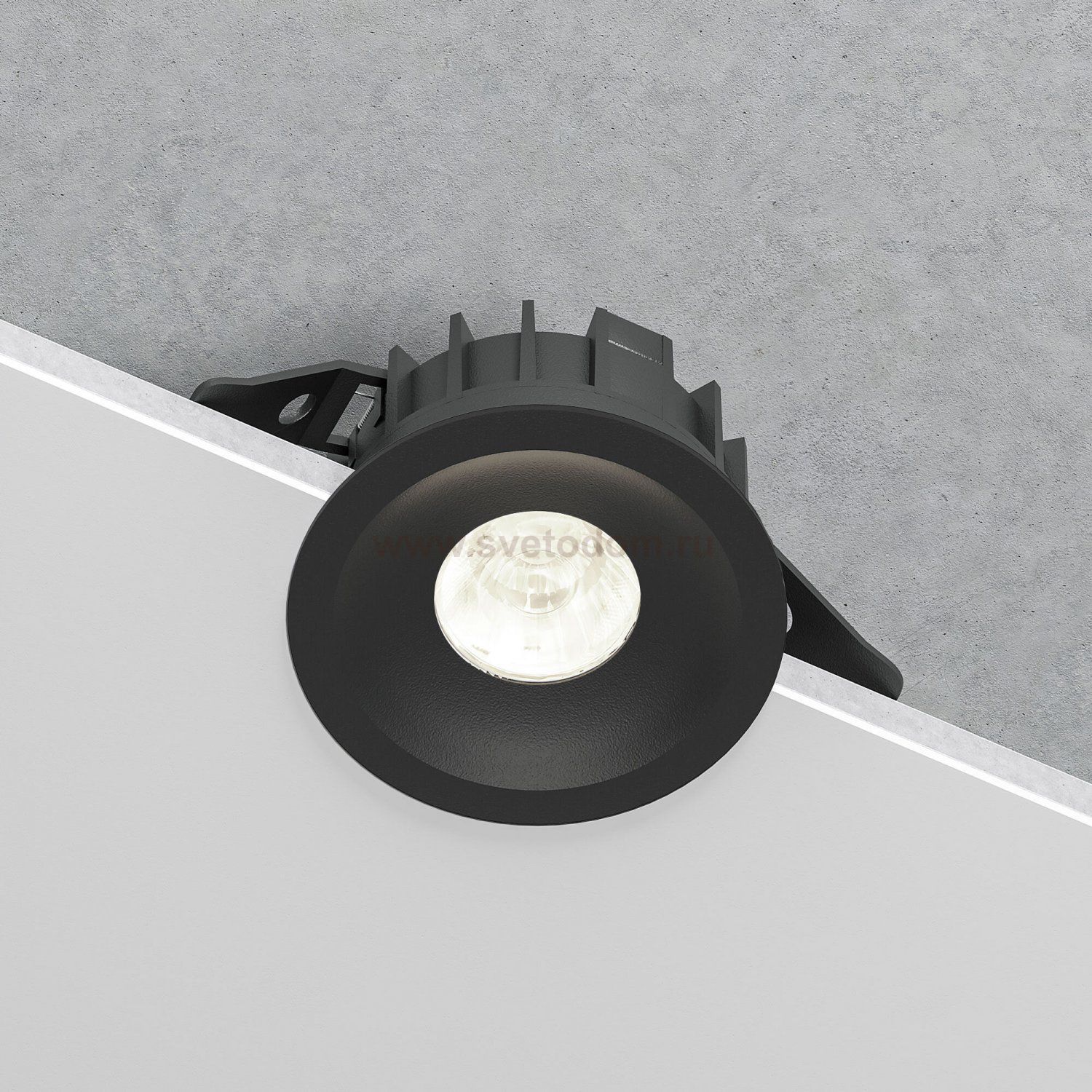 Светильник встраиваемый светодиодный Combi 10W 4000K черный 25067/LED