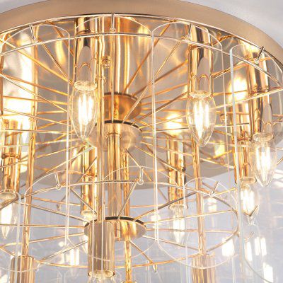 Потолочная люстра со стеклянными плафонами 60170 золото Eurosvet