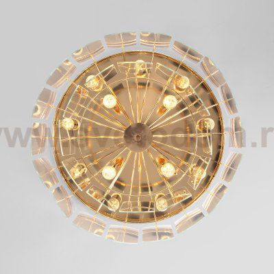 Потолочная люстра со стеклянными плафонами 60170 золото Eurosvet