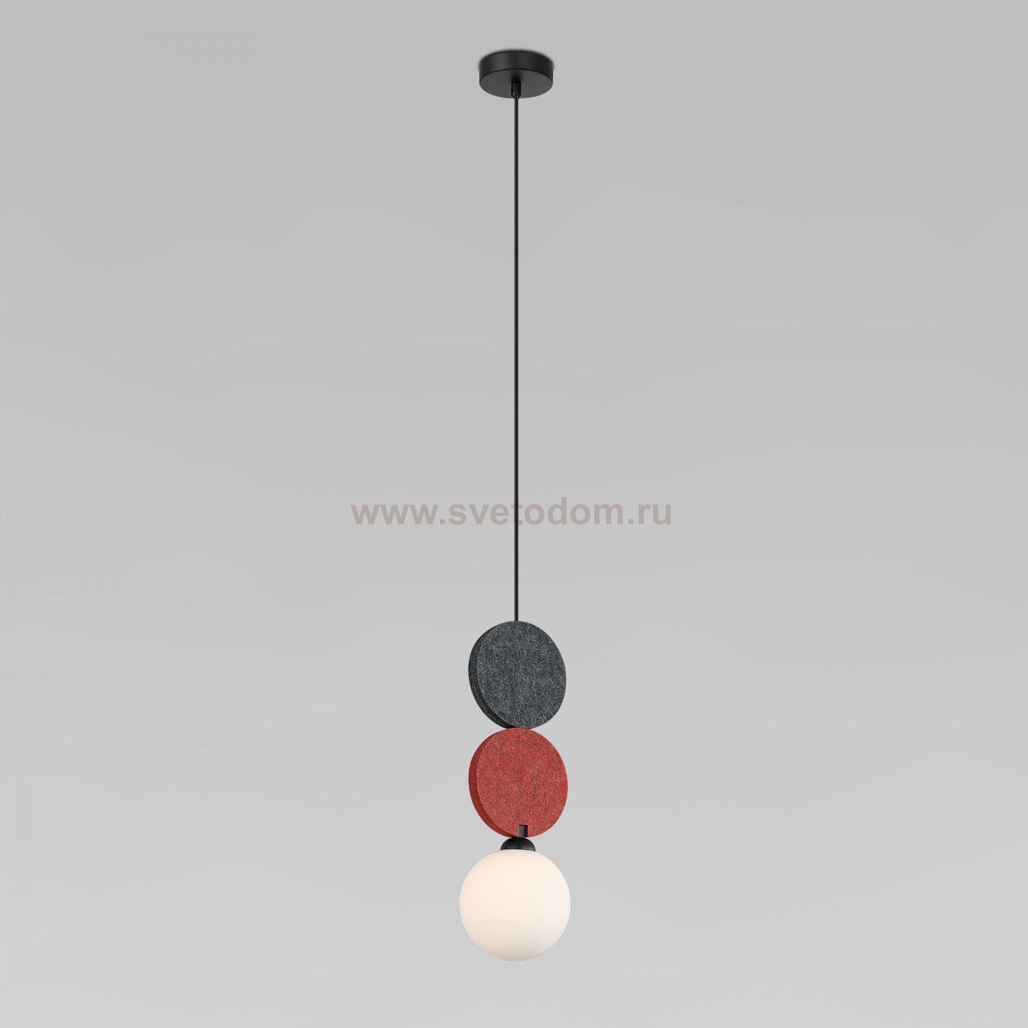 ПОДВЕСНОЙ СВЕТИЛЬНИК С ФЕТРОВЫМ ПЛАФОНОМ 40072/1 красный Eurosvet