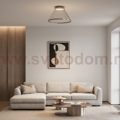 Потолочный светодиодный светильник 40019/1 LED коричневый Eurosvet