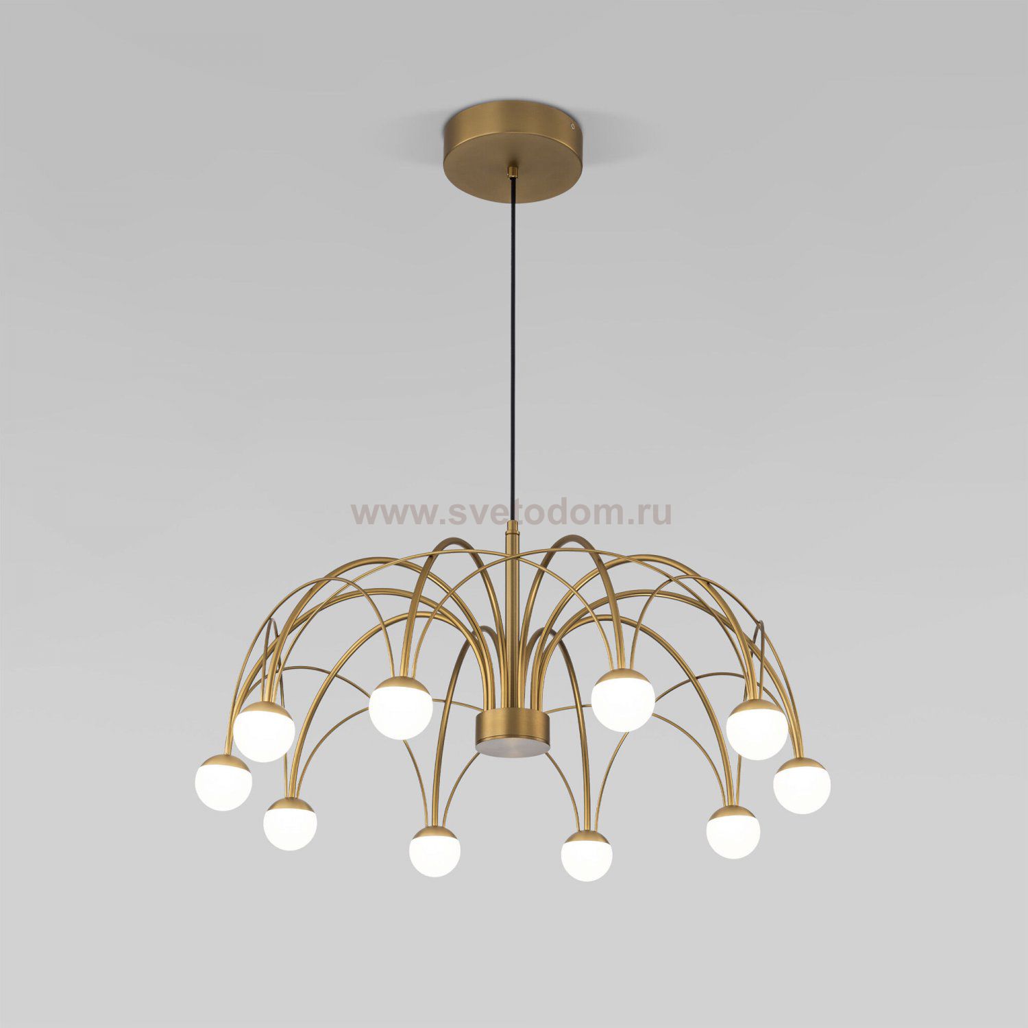 Подвесной светодиодный светильник 90030/10 LED золото Eurosvet