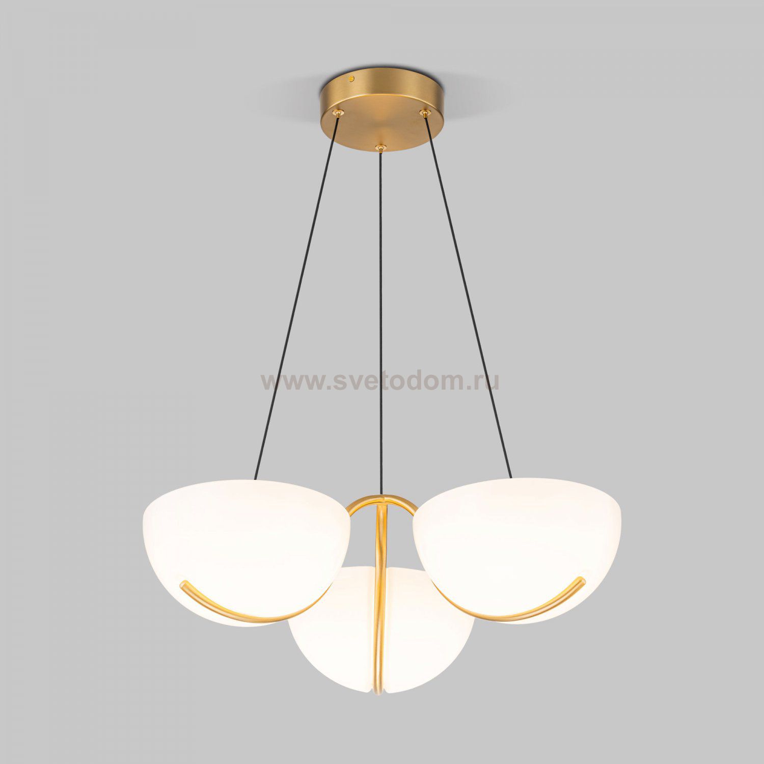 Подвесной светодиодный светильник 50083/3 LED золото Eurosvet
