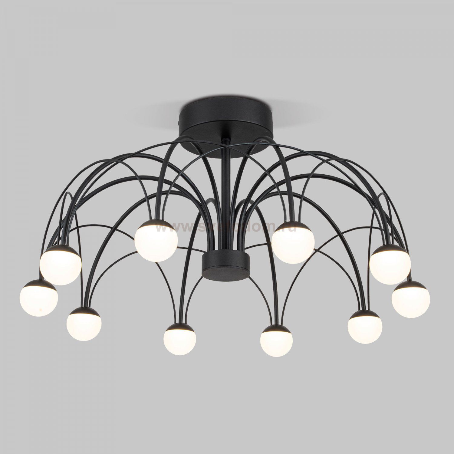 Потолочный светодиодный светильник 90035/10  LED черный Eurosvet