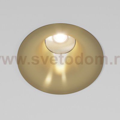 Светильник встраиваемый светодиодный Bliss 15W 4000K латунь 25070/LED