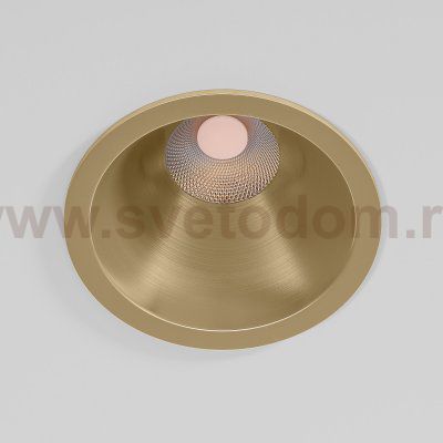 Светильник встраиваемый светодиодный Forte 15W 4000K латунь 25071/LED