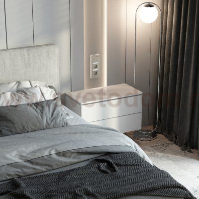 Выключатель одноклавишный проходной с подсветкой (дымчатый) Werkel W1212104