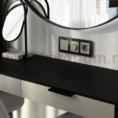 Клавиша для выключателя перекрестного (дымчатый) Werkel W1219004