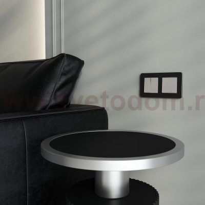 Перекрестный выключатель двухклавишный (дымчатый) Werkel W1223004