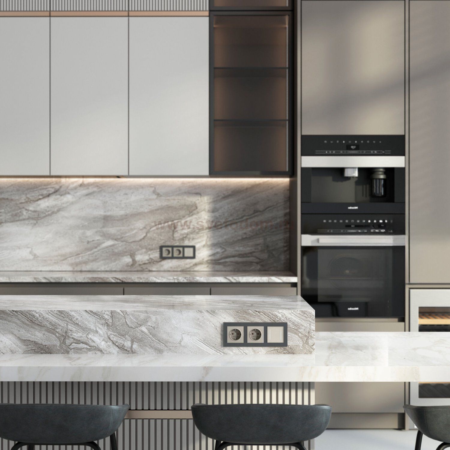 Розетка с заземлением (дымчатый) Werkel W1271004