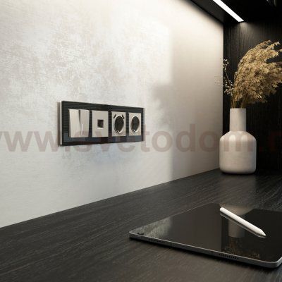 Накладка для розетки USB (дымчатый) Werkel W1279504