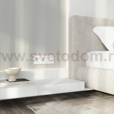 Розетка с заземлением, шторками и USB тип A+C (белый матовый) Werkel W1171761