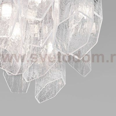 Потолочный светильник с плафонами из фактурного стекла 381/10