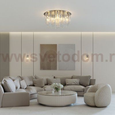 Настенный светильник с плафоном из фактурного стекла 381/1