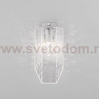 Настенный светильник с плафоном из фактурного стекла 381/1