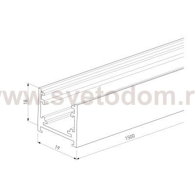 Brass Line Шинопровод накладной латунь 1,5м 85223/00 Elektrostandard