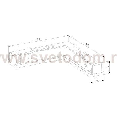 Brass Line Угловой коннектор латунь 85006/00 Elektrostandard
