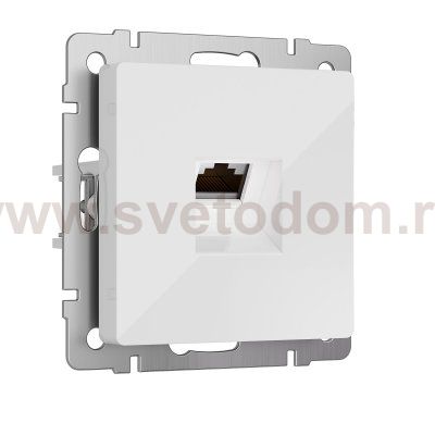 Розетка Ethernet RJ-45 cat. 6A экранированная (белый) Werkel W5120101