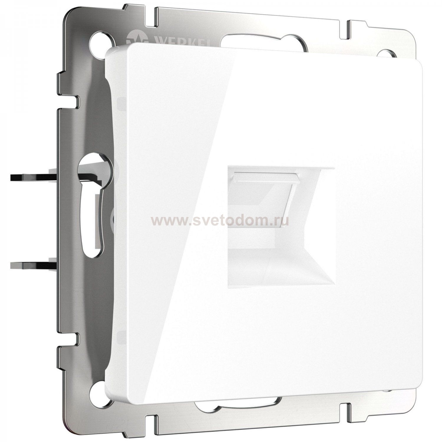 Розетка Ethernet RJ-45 cat. 6A экранированная (белый) Werkel W5120101