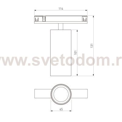 Titan Line Трековый светильник 10W 3000K титан 85525/01 Elektrostandard