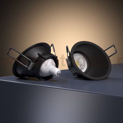 Светильник встраиваемый Side GU10 черный 25059/01