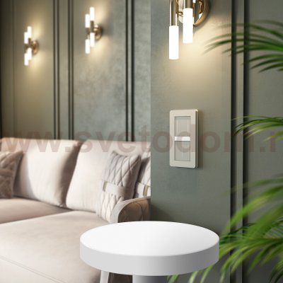 Умный сенсорный выключатель двухклавишный (дымчатый) Werkel W4523641