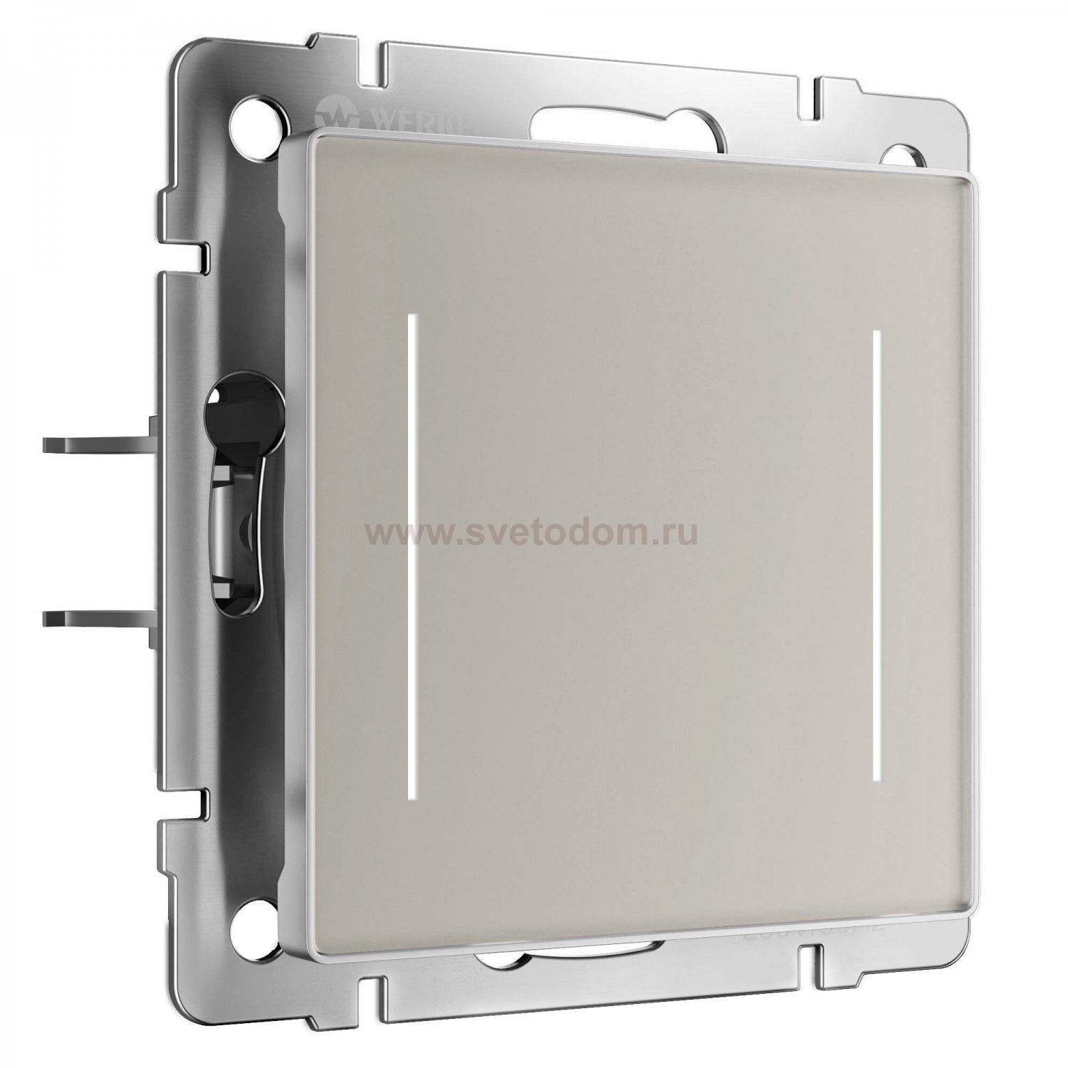 Умный сенсорный выключатель двухклавишный (дымчатый) Werkel W4523641