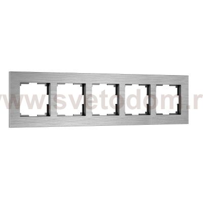 Рамка на 5 постов  AluMax (алюминий) Werkel W0053506