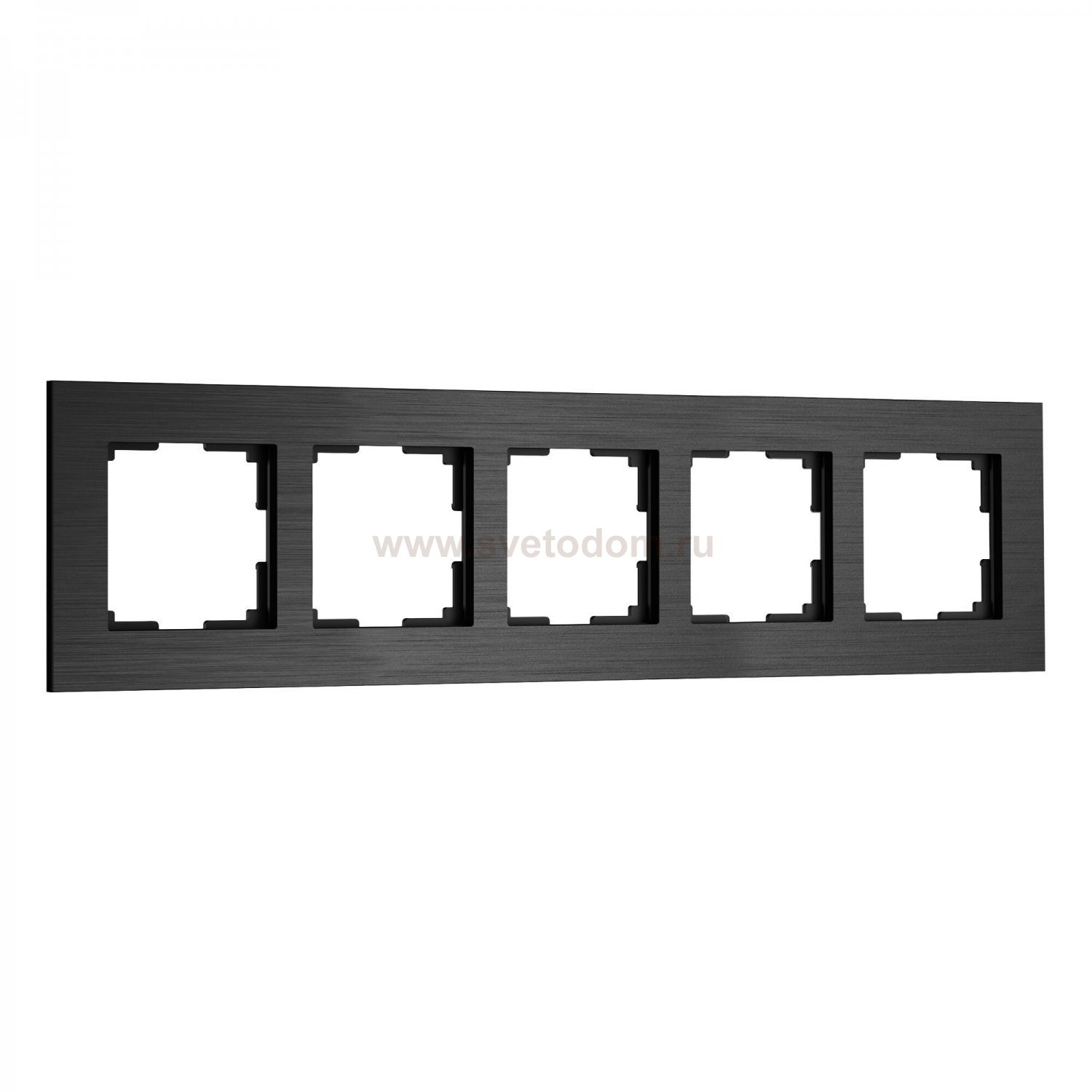 Рамка на 5 постов  AluMax (черный алюминий) Werkel W0053508
