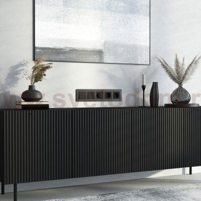 Рамка на 5 постов Senso (черный, стекло soft-touch) Werkel W0053108