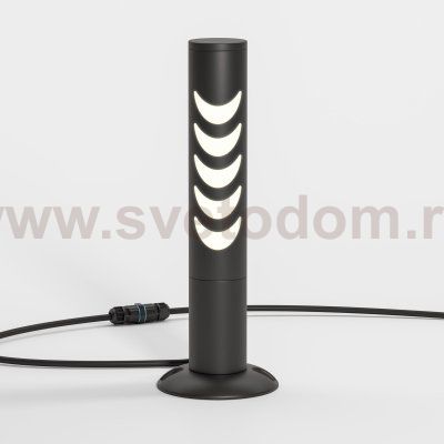 Светильник садово-парковый Smile 6w 3000K черный 35188/S