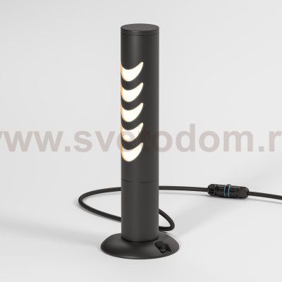 Светильник садово-парковый Smile 6w 3000K черный 35188/S