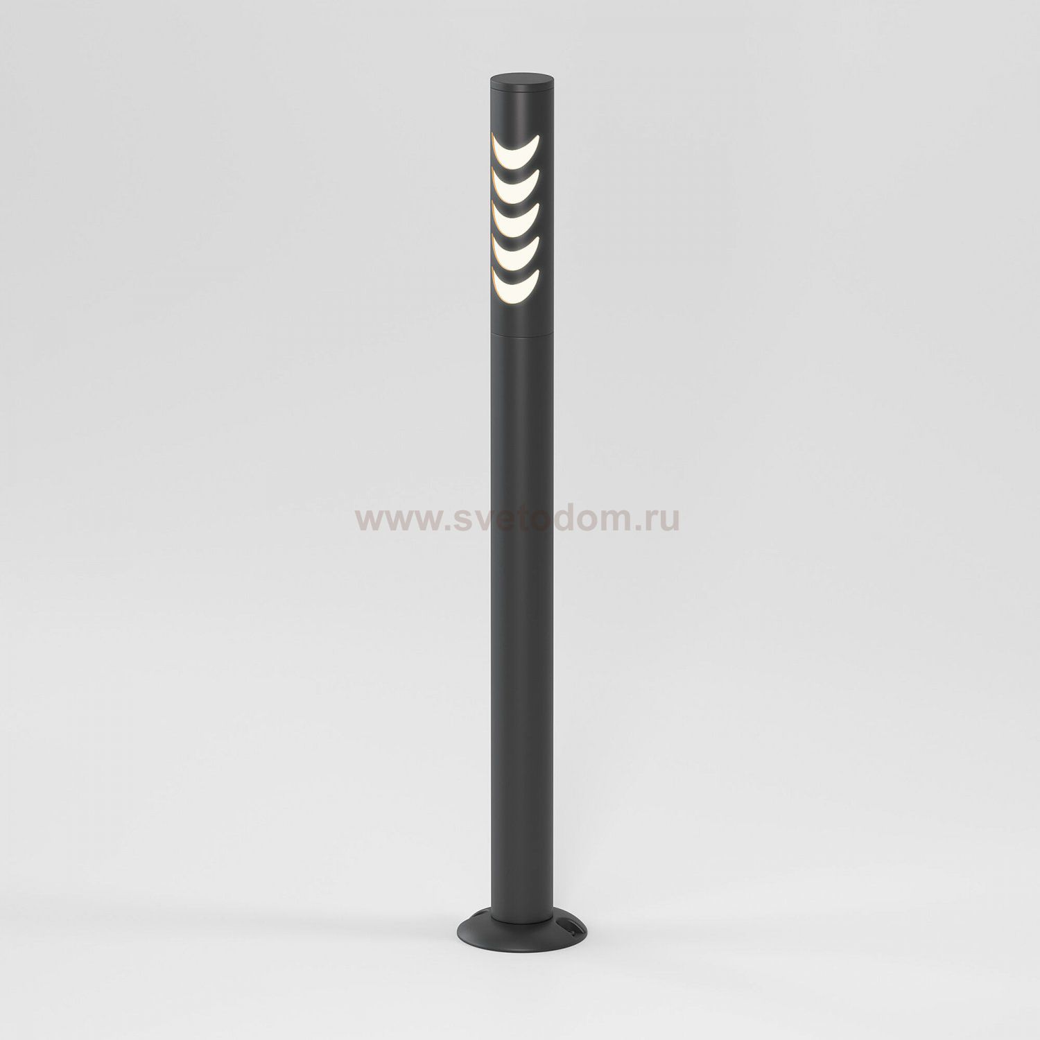 Светильник садово-парковый Smile 6w 3000K черный 35188/F