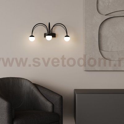 Настенный светодиодный светильник Ragno 90031/3 черный