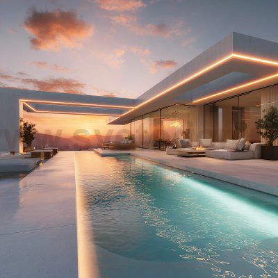 Лента светодиодная 480Led 14W IP68 3300K теплый белый COB 24V 480Led 14W IP68