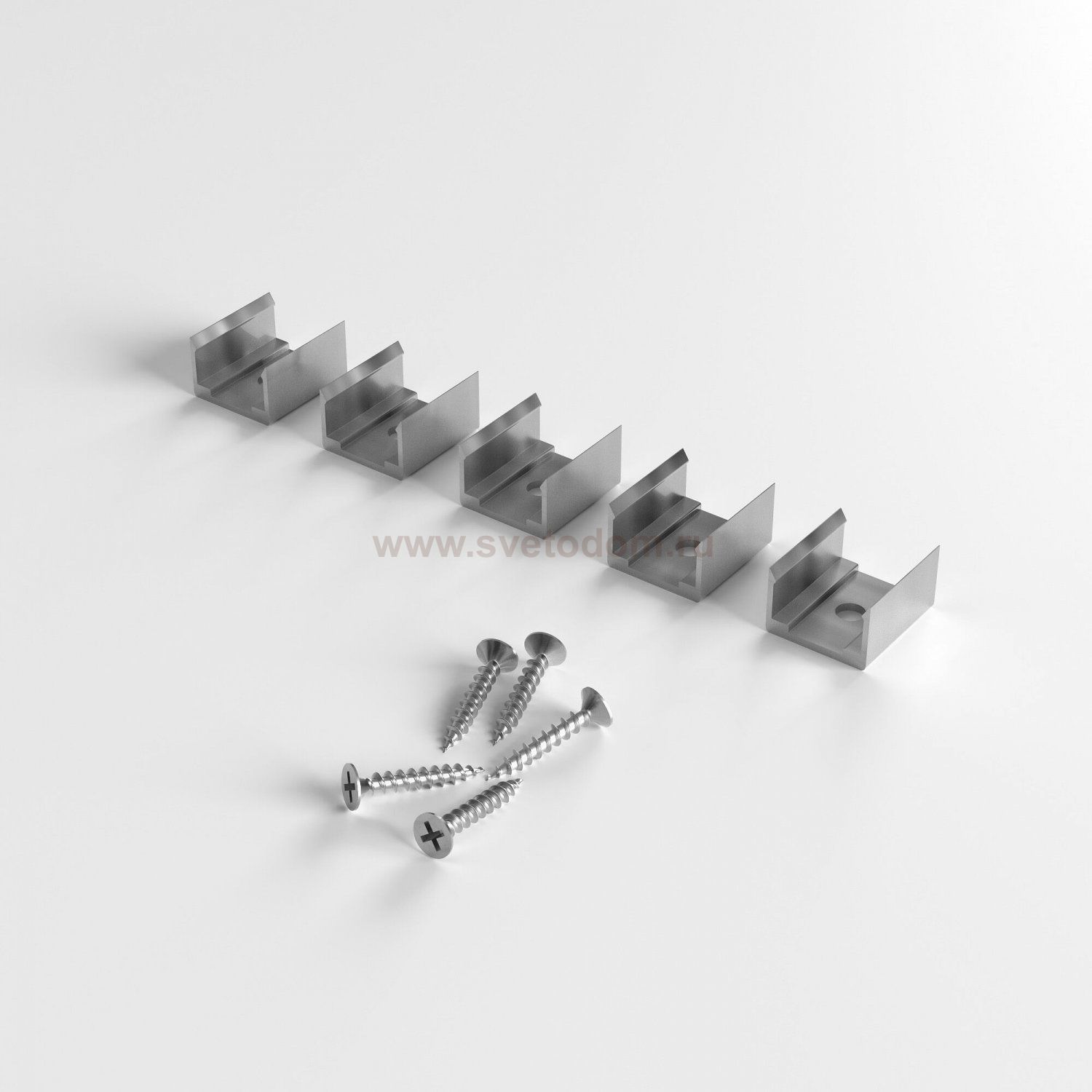 Клипса монтажная для силиконового профиля для светодиодной ленты (5 шт.) Clip LL-2-ALP026