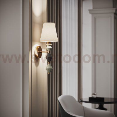 Настенный светильник с керамическим декором 103012