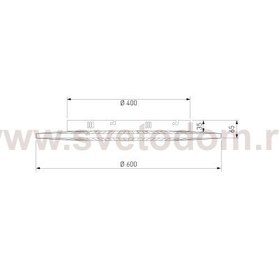 Потолочный светодиодный светильник с тканевым рассеивателем 101003 LED