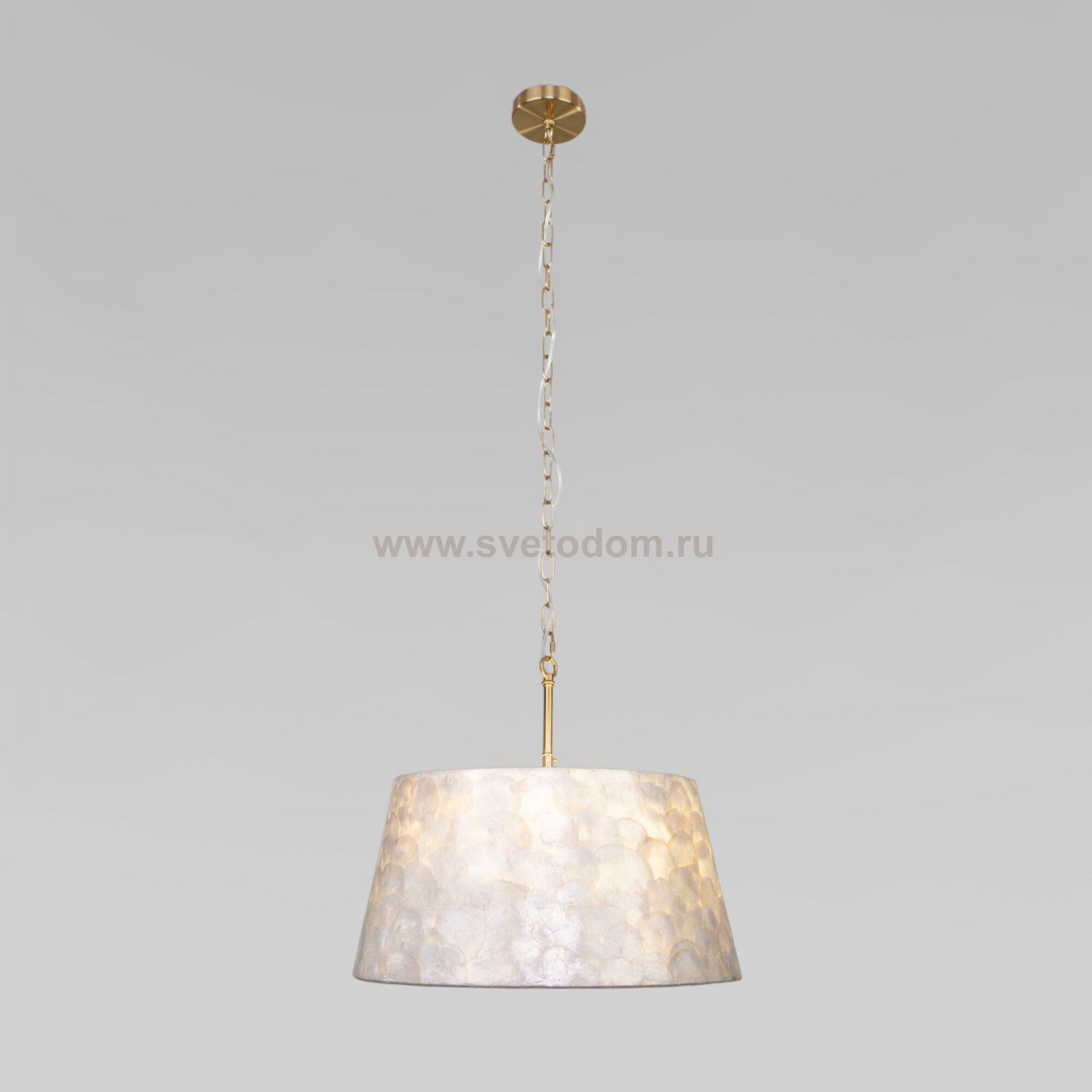 Умный подвесной светильник с перламутром 101013/5 латунь/перламутр