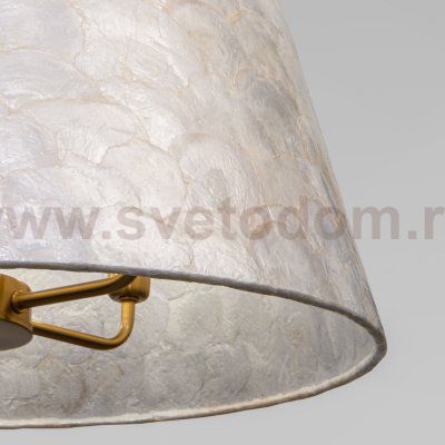 Умный подвесной светильник с перламутром 101013/5 латунь/перламутр